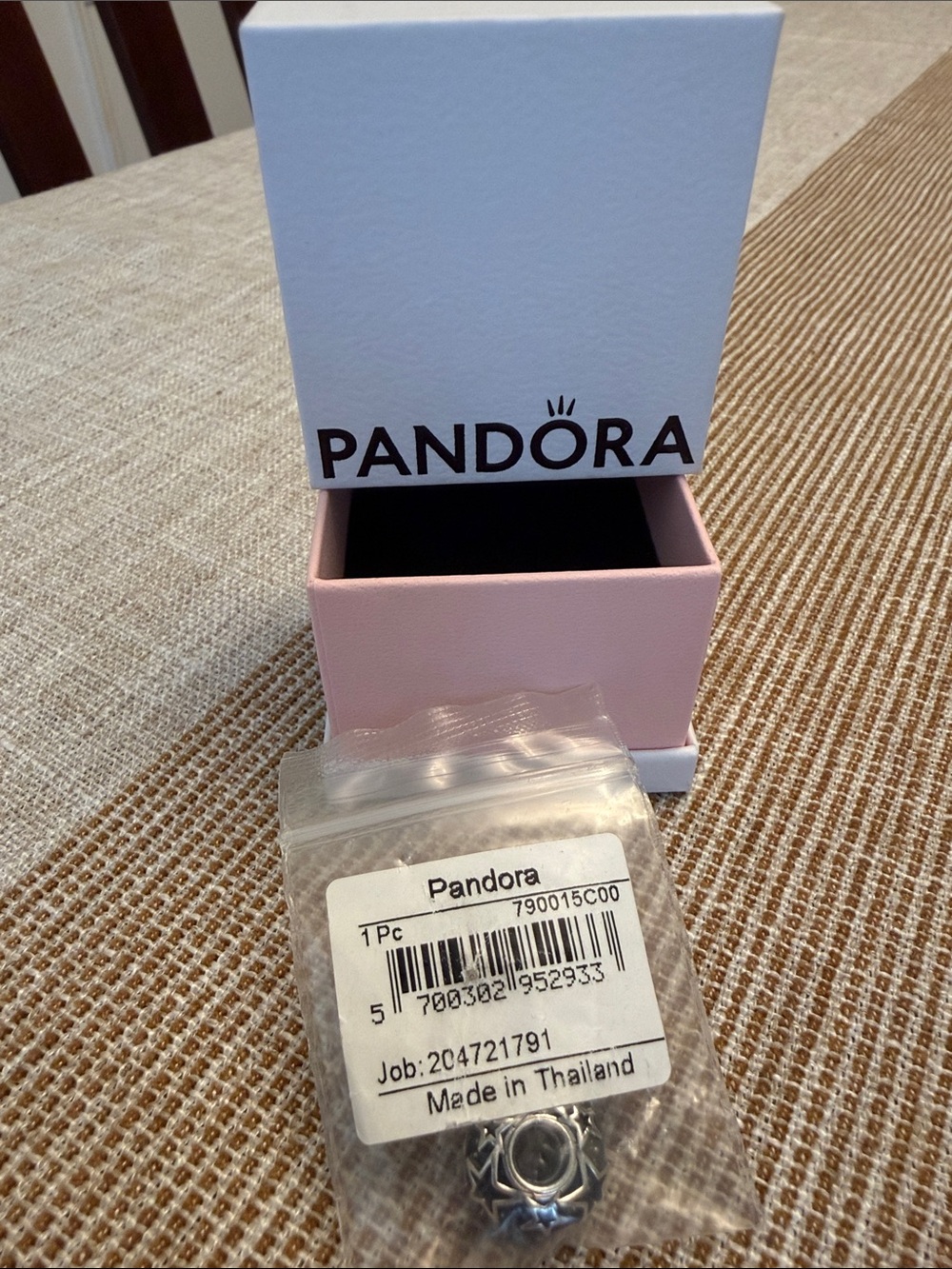 Pandora Galaxy Blue and Star Murano Charm